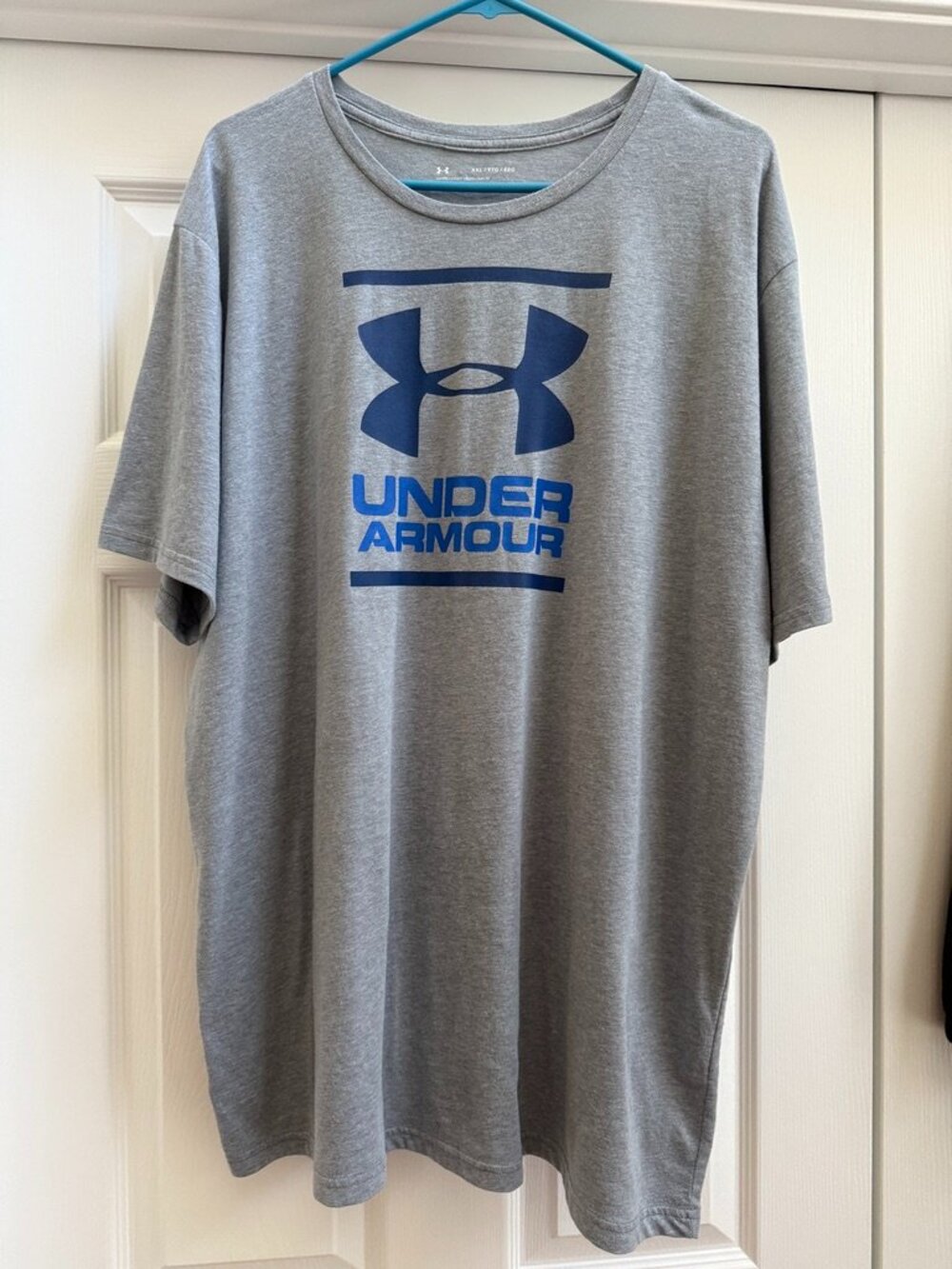 Men's Gray Under Armour Short Sleeve Shirt Size XXL
